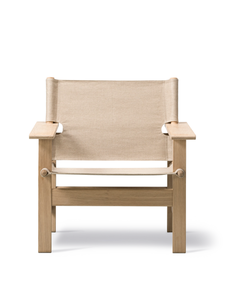 The Canvas Chair, hell geölte Eiche, Natur Canvas von Børge Mogensen - 5 - Jacobsen Plus