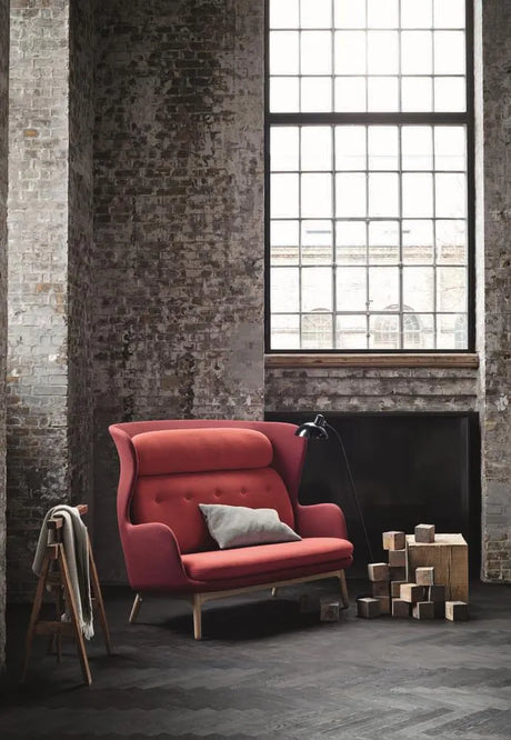 Ro Sofa von Fritz Hansen - Christianshavn / Gebürstetes Aluminium - Jacobsen Plus