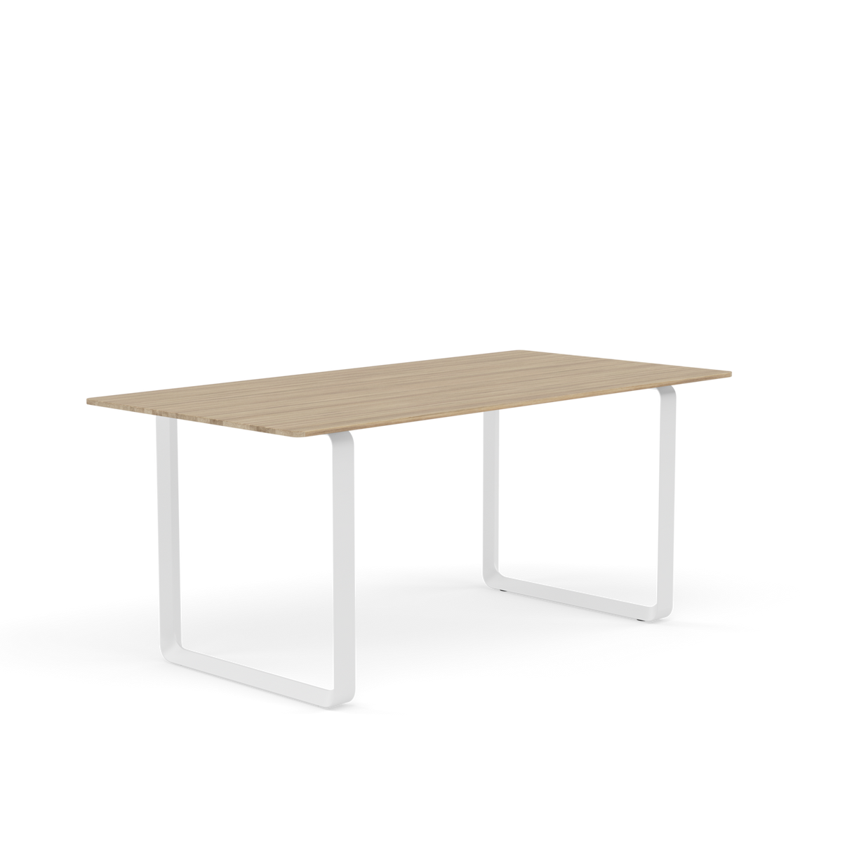 70/70 Tisch von Muuto - 170 x 85 cm / Solid Oak White - Jacobsen Plus