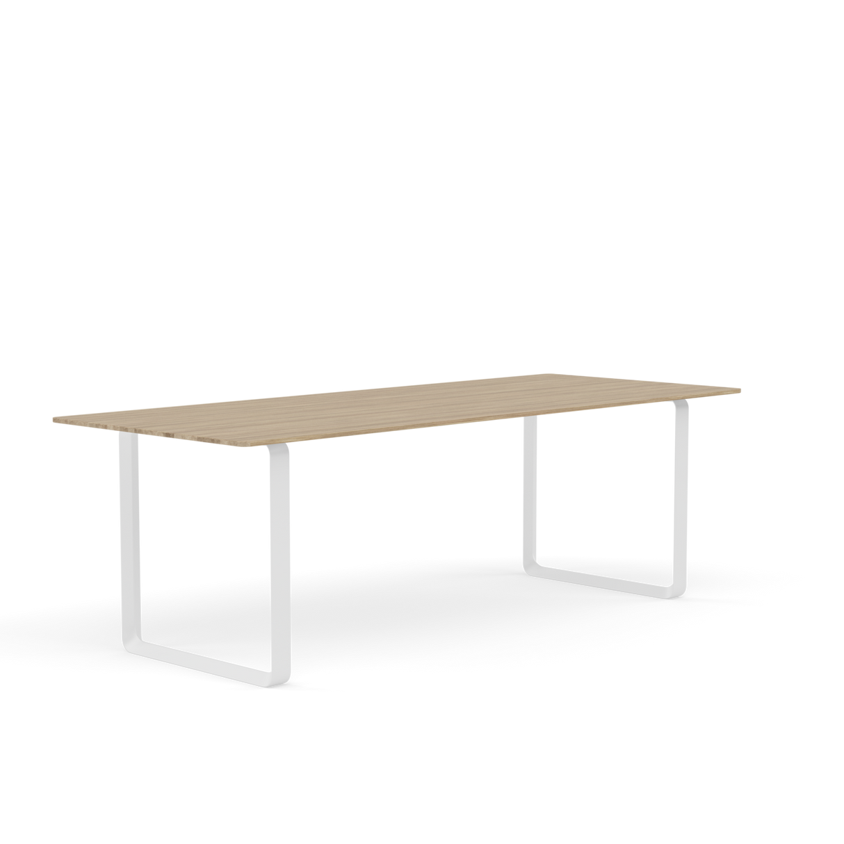 70/70 Tisch von Muuto - 225 x 90 cm / Solid Oak White - Jacobsen Plus