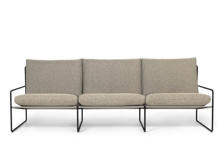 Desert 3-Sitzer outdoor Sofa von Ferm Living - Black - Dolce - Dark Sand - Jacobsen Plus