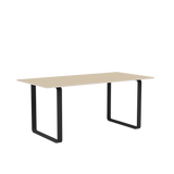 70/70 Tisch von Muuto - 170 x 85 cm / Eichenfurnier-Sperrholz Anthrazitschwarz - Jacobsen Plus