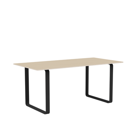 70/70 Bord fra Muuto - 170 x 85 cm / Oak Veneer Plywood Anthracite Black - Jacobsen Plus