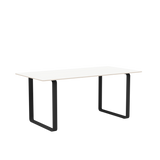 70/70 Tisch von Muuto - 170 x 85 cm / Weißes Laminat Sperrholz Anthrazit Schwarz - Jacobsen Plus
