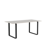 70/70 Tisch von Muuto - 170 x 85 cm / Grey Linoleum Sperrholz Anthrazit Schwarz - Jacobsen Plus