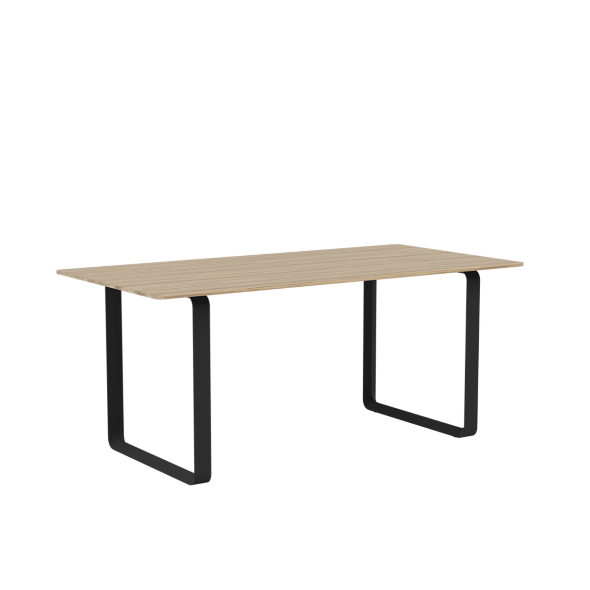 70/70 Tisch von Muuto - 170 x 85 cm / Solid Oak Black - Jacobsen Plus