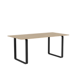 70/70 Tisch von Muuto - 170 x 85 cm / Solid Oak Black - Jacobsen Plus