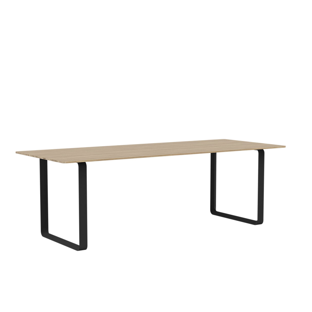 70/70 Tisch von Muuto - 225 x 90 cm / Solid Oak Black - Jacobsen Plus