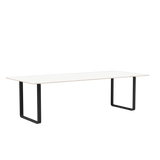 70/70 Tisch von Muuto - 255 x 108 cm / Weißes Laminat Sperrholz Anthrazit Schwarz - Jacobsen Plus