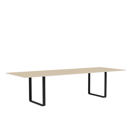 70/70 Bord fra Muuto - 295 x 108 cm / Oak Veneer Plywood Anthracite Black - Jacobsen Plus
