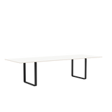 70/70 Tisch von Muuto - 295 x 108 cm / Weißes Laminat Sperrholz Anthrazit Schwarz - Jacobsen Plus