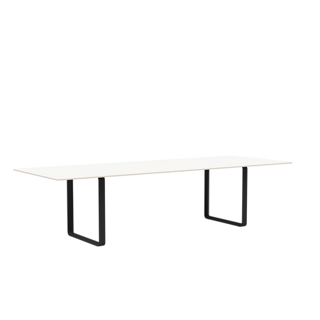 70/70 Bord fra Muuto - 295 x 108 cm / White Laminate Plywood Anthracite Black - Jacobsen Plus