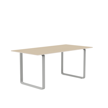 70/70 Bord fra Muuto - 170 x 85 cm / Oak Veneer Plywood Grey - Jacobsen Plus