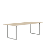 70/70 Tisch von Muuto - 225 x 90 cm / Eichenfurnier-Sperrholz Grau - Jacobsen Plus