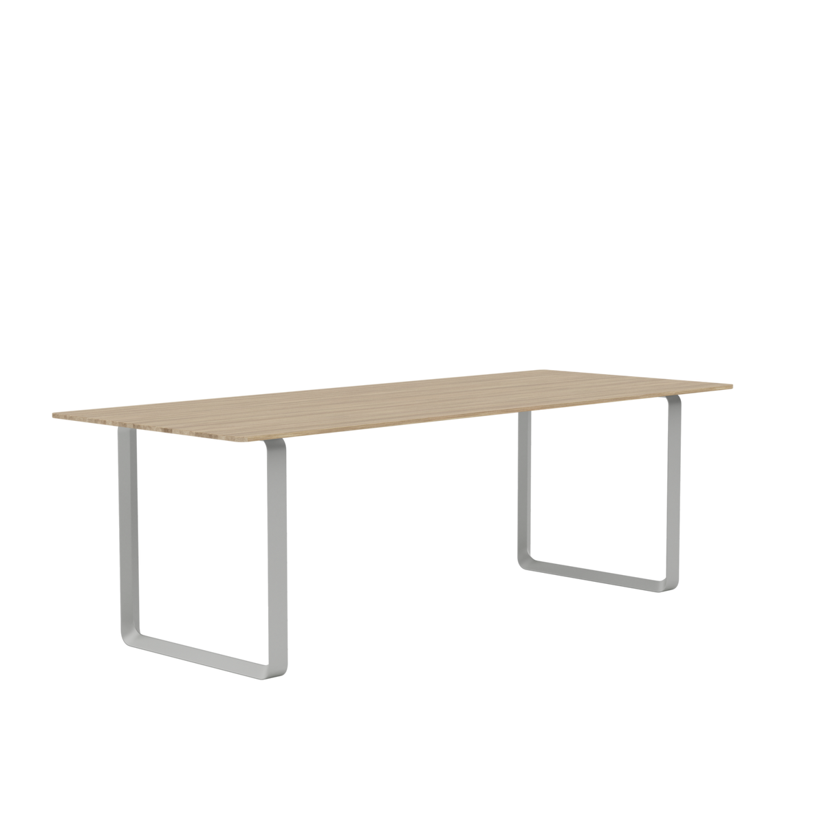 70/70 Tisch von Muuto - 225 x 90 cm / Solid Oak Grey - Jacobsen Plus