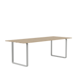 70/70 Tisch von Muuto - 225 x 90 cm / Solid Oak Grey - Jacobsen Plus