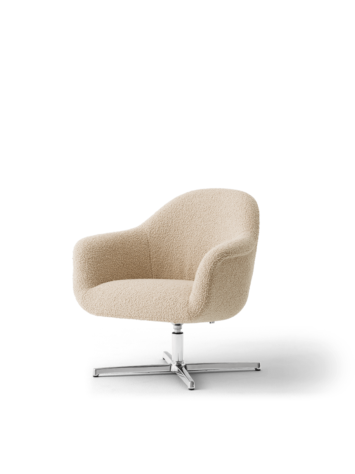 Harbour lænestol m. swivel fra Audo Copenhagen - Baena 15 poleret aluminium drejelig - Jacobsen Plus