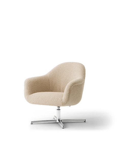 Harbour lænestol m. swivel fra Audo Copenhagen - Baena 15 poleret aluminium drejelig - Jacobsen Plus
