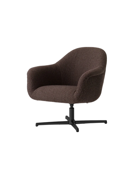 Harbour lænestol m. swivel fra Audo Copenhagen - Logan 05 sort aluminium drejelig - Jacobsen Plus