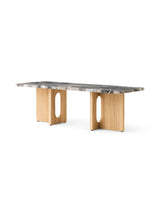 Androgyne Lounge Table, grey galaxy marble/wood von Audo Copenhagen - 1 - Jacobsen Plus