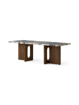 Androgyne Lounge Table, grey galaxy marble/wood von Audo Copenhagen - 3 - Jacobsen Plus