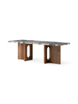 Androgyne Lounge Table, grey galaxy marble/wood von Audo Copenhagen - 4 - Jacobsen Plus