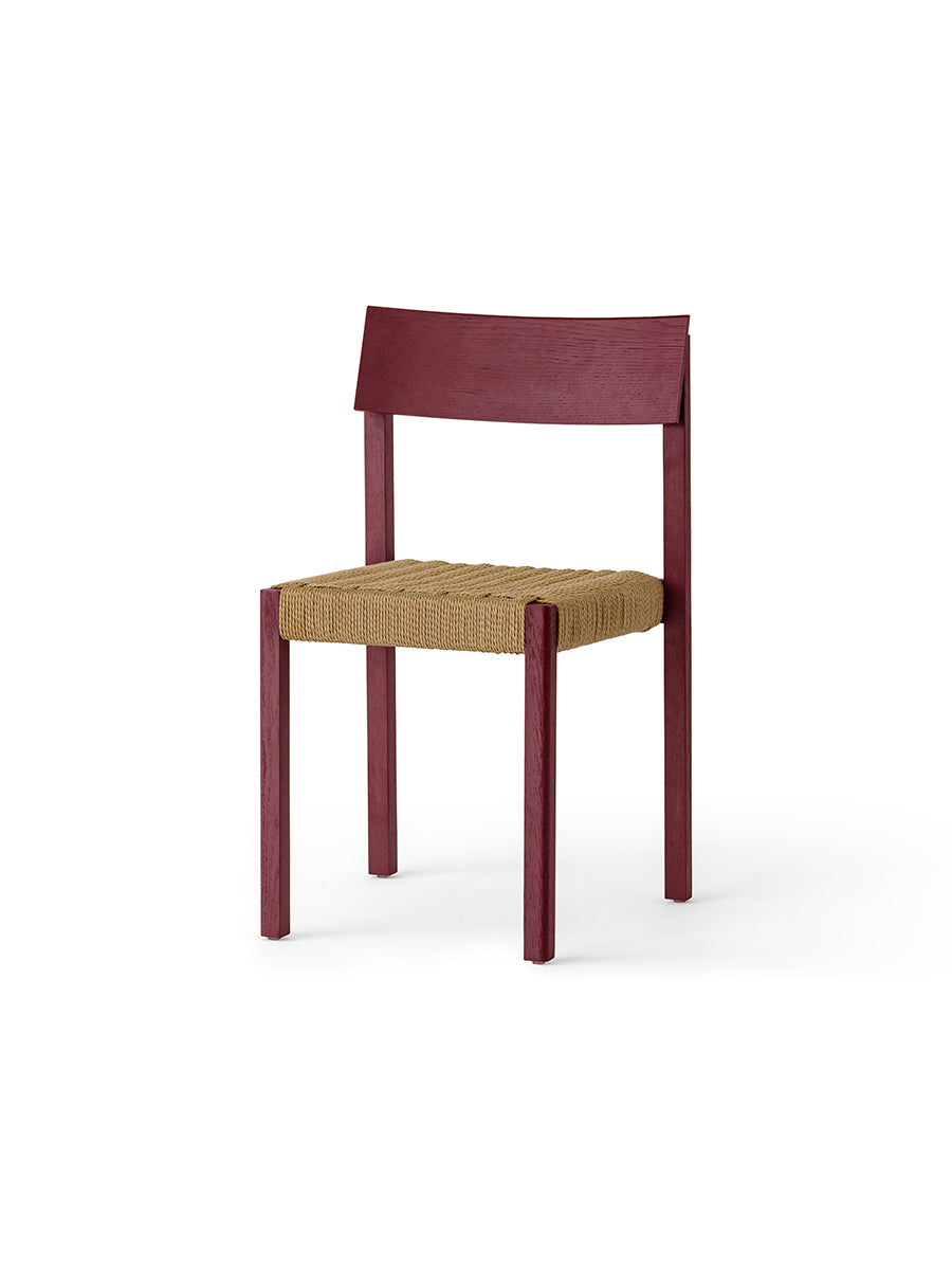 Audo Copenhagen - Mauro spisebordsstol med papirflet sæde - French Red - Jacobsen Plus