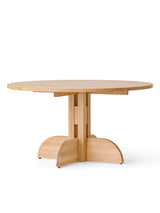 Audo Copenhagen - Puffin spisebord, Ø140 cm - Olieret massiv eg - Jacobsen Plus