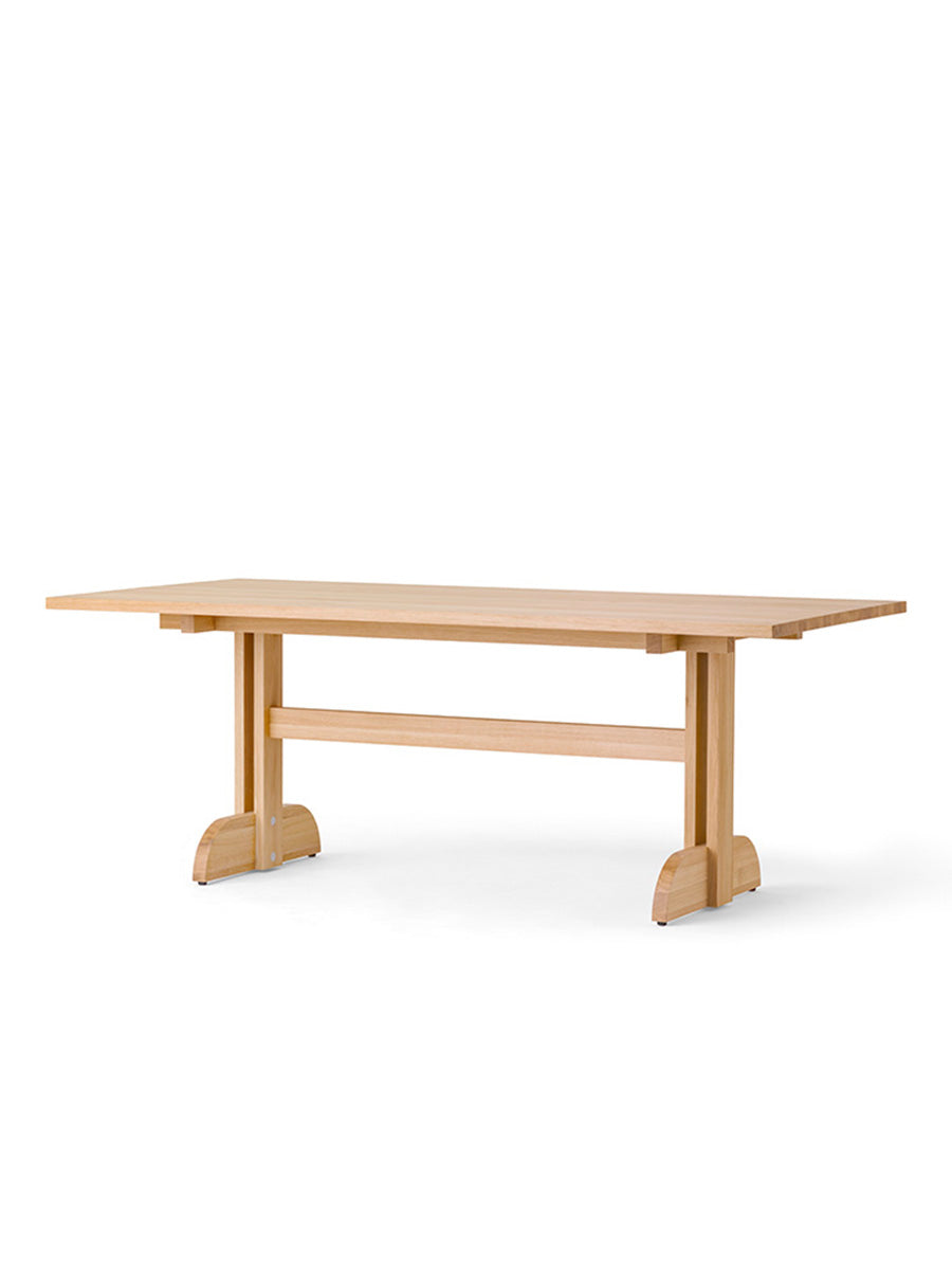 Audo Copenhagen - Puffin spisebord, 200 x 95 cm - Olieret massiv eg - Jacobsen Plus