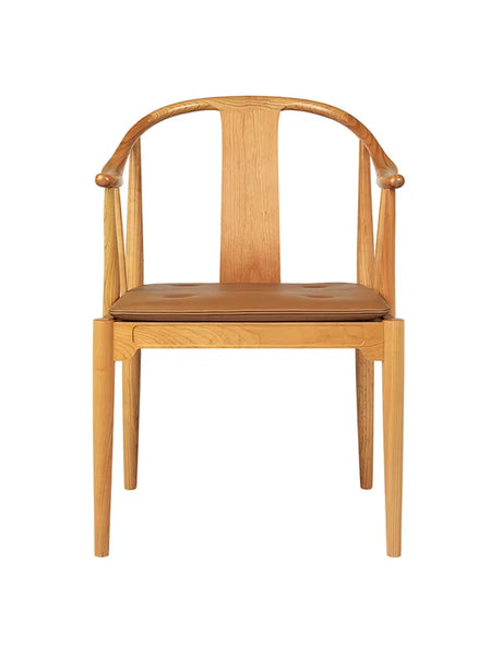 China-Stuhl von Hans J. Wegner - Kirsche / Aura / Schwarz-braun - Jacobsen Plus