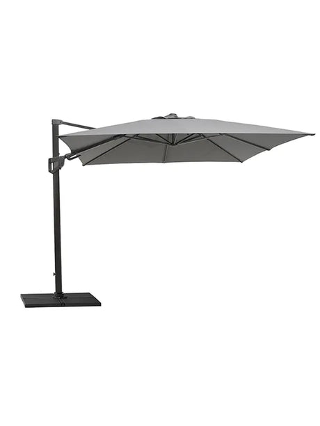 Hyde Luxe Sonnenschirm 3x3 m. mit Tilt inkl. Fuß von Cane-line - Anthrazit - Jacobsen Plus