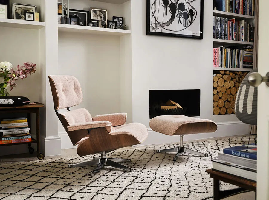Eames Lounge Chair inkl. Fodskammel, valnød/Nubia fra Vitra - 4 - Jacobsen Plus