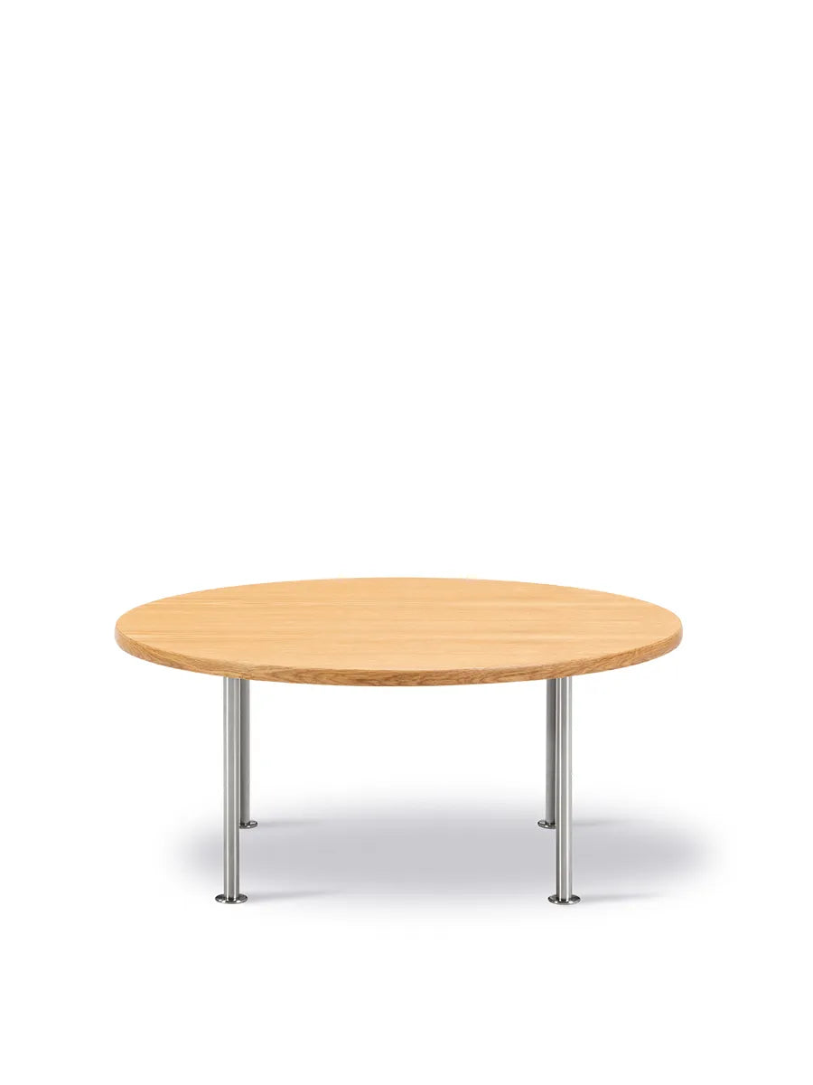 Wegner Ox Table von Fredericia Furniture - Ø80 cm / Eiche - lackiert / H: 35 cm - Jacobsen Plus