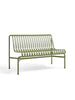 Palissade Dining Bench ohne Armlehnen, olive von Hay