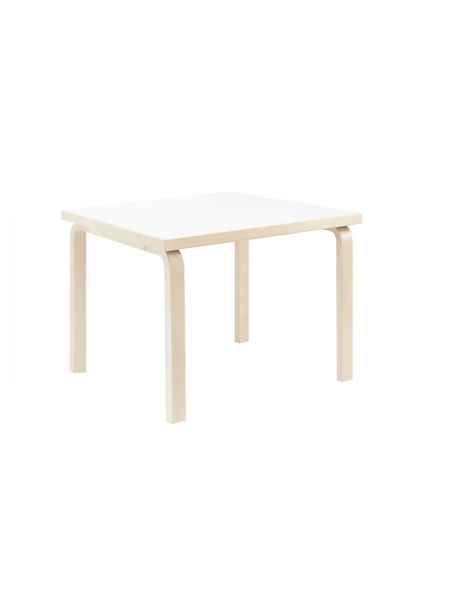Aalto Children's Table Square von Artek - Weißes Laminat - Jacobsen Plus