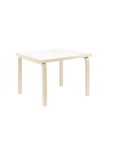 Aalto Children's Table Square von Artek - Weißes Laminat - Jacobsen Plus