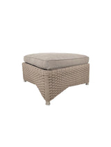 Diamond Hocker inkl. Kissen von Cane-line - Taupe, Soft Rope / Cane-line Natté Kissen - Jacobsen Plus