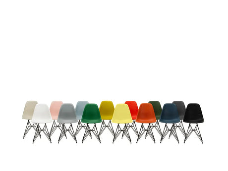 Eames Plastic Side Chair DSR, verchromt von Vitra - Mustard - Jacobsen Plus
