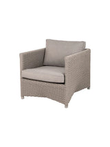 Diamond Loungestol inkl. hynde fra Cane-line - Taupe, Soft Rope / Cane-line Natté hynde - Jacobsen Plus