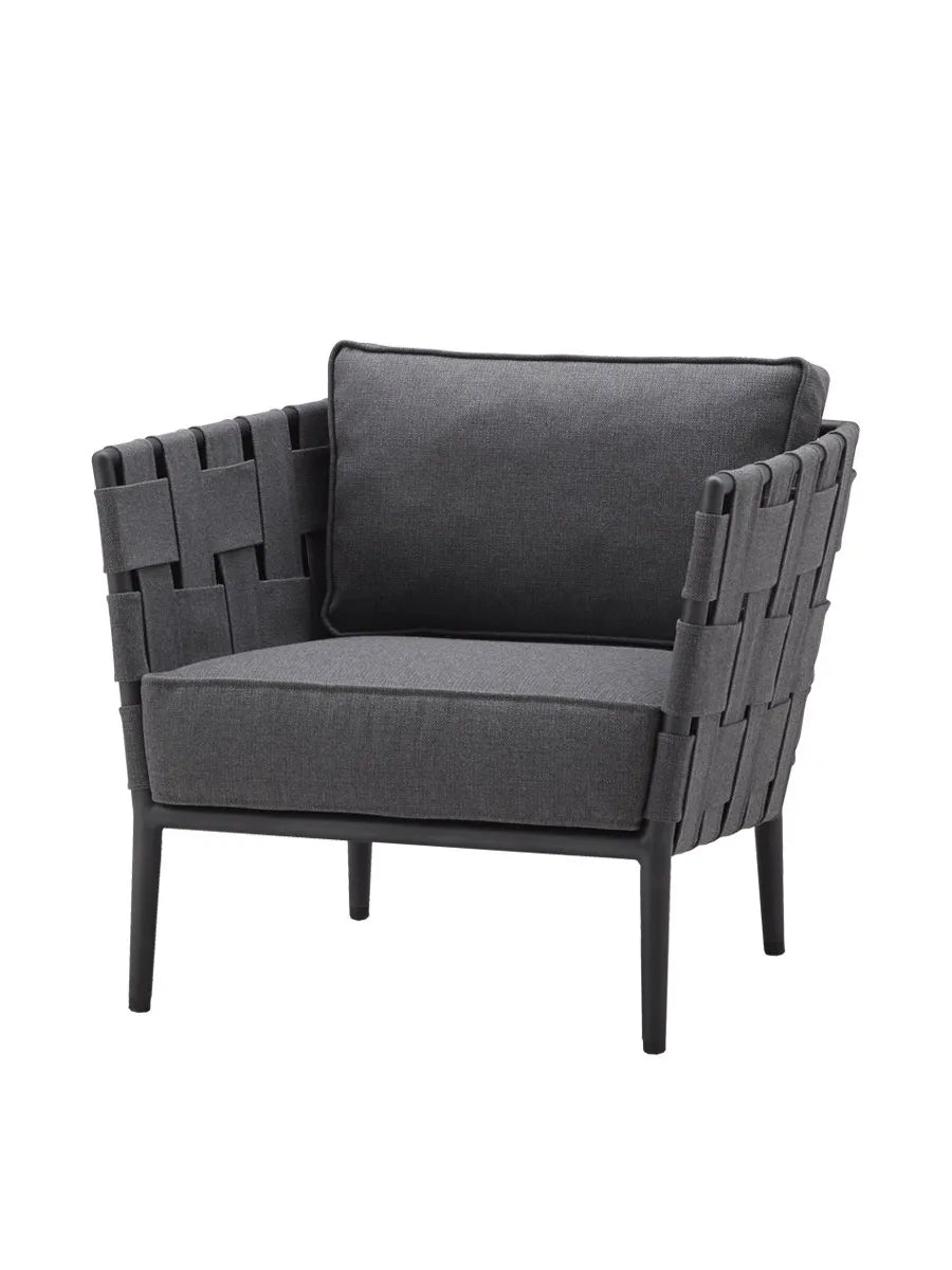 Conic Loungestol inkl. Hyndesæt fra Cane-line - Grey - Jacobsen Plus