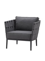 Conic Loungestol inkl. Hyndesæt fra Cane-line - Grey - Jacobsen Plus