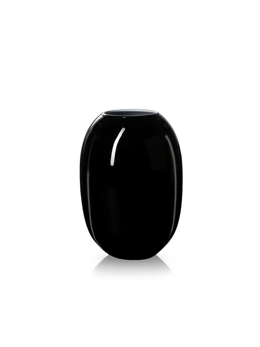 SUPER Vase fra Piet Hein (Sort/Opal) - 16 cm - Jacobsen Plus