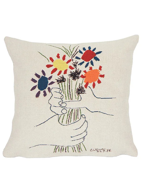 Picasso Fleurs Et Mains Kissen von Poulin Design - 1 - Jacobsen Plus
