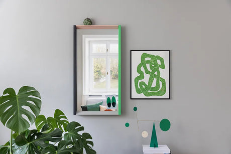 Colour Frame Mirror, medium von Vitra - Blue - Orange - Jacobsen Plus