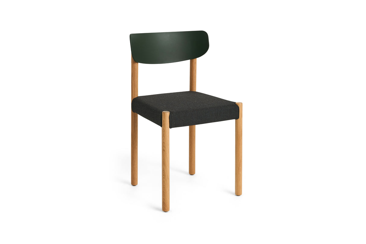 Pack Chair 11, geölte Eiche von HAY - Sitz: Remix 973 - Rückenlehne: Palm Green - Jacobsen Plus