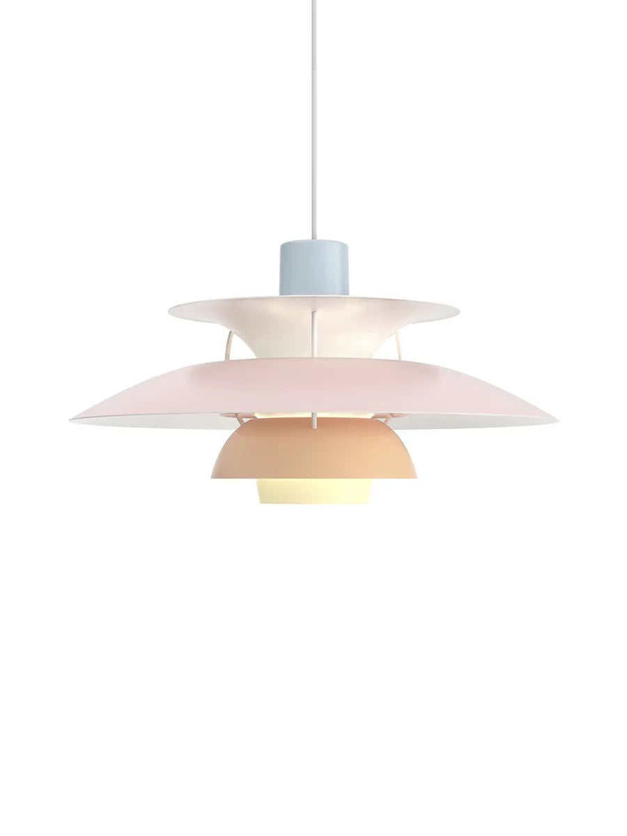 PH 5 Pendelleuchte, Pastel Blue Rose Peach von Poul Henningsen