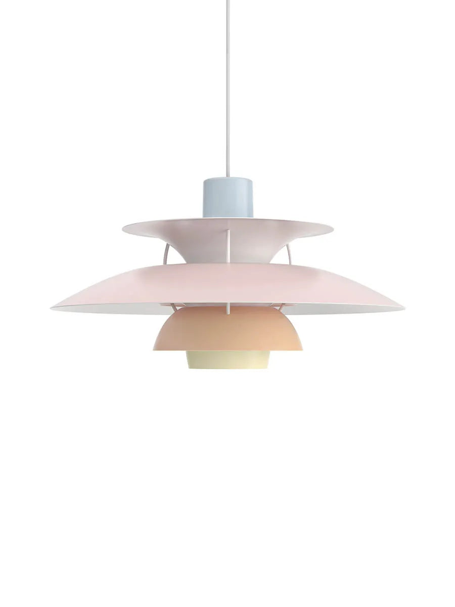 PH 5 Pendelleuchte, Pastel Blue Rose Peach von Poul Henningsen