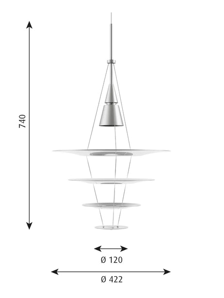 Schirme für Enigma 425 von Louis Poulsen - 1 - Jacobsen Plus