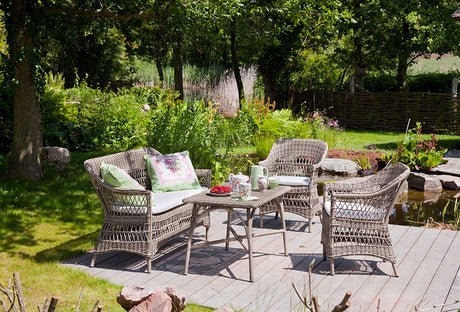 Charlot 2-Pers Gartensofa, Antique Grey von Sika-Design - Kein Kissen - Jacobsen Plus