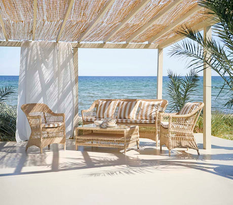 Charlot 3-Personen Havesofa, Natural von Sika-Design - Kein Kissen - Jacobsen Plus